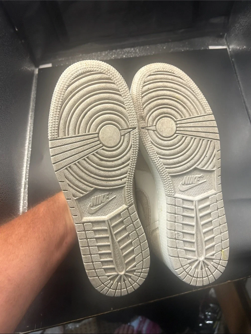 Nike Low-Top Sneakers in White and Beige